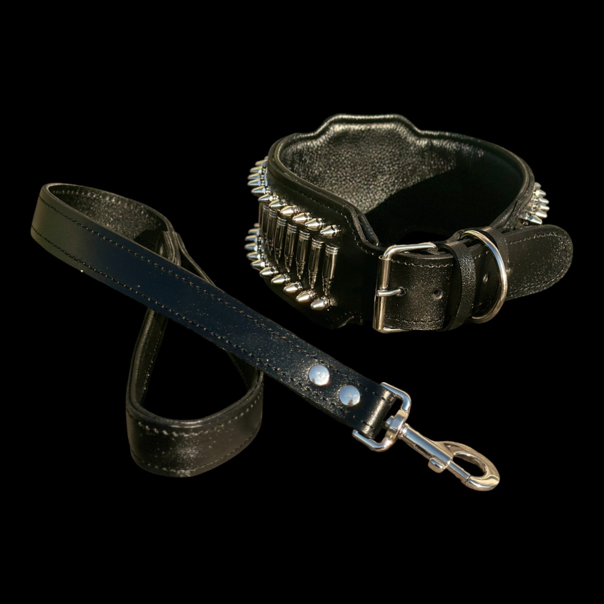 Personalized stainless-steel dog collar for Cane Corsov