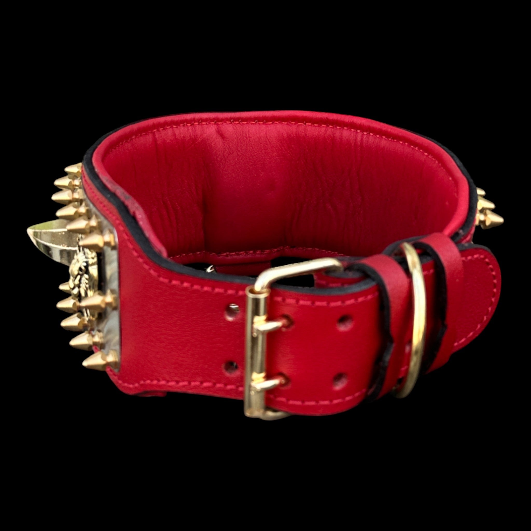 Extreme leather dog collar for Cane Corso, Kangal, and Rottweiler breeds.