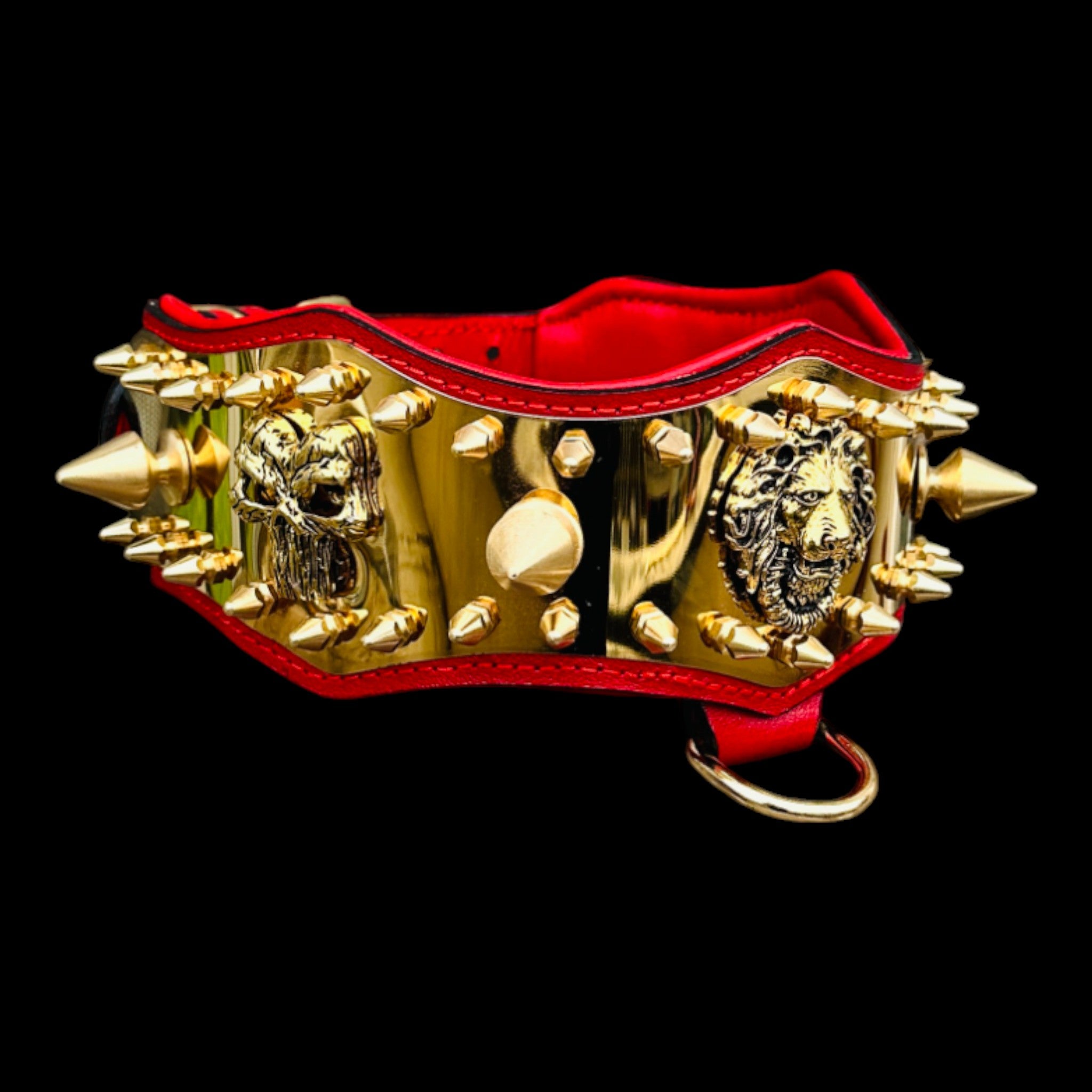 Handmade spiked collar for American Bully