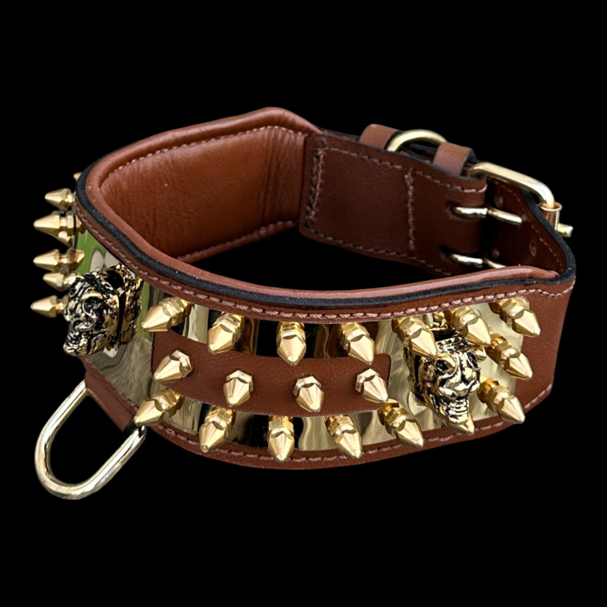 2.36 inch wide stainless-steel dog collar UPS Express delivery