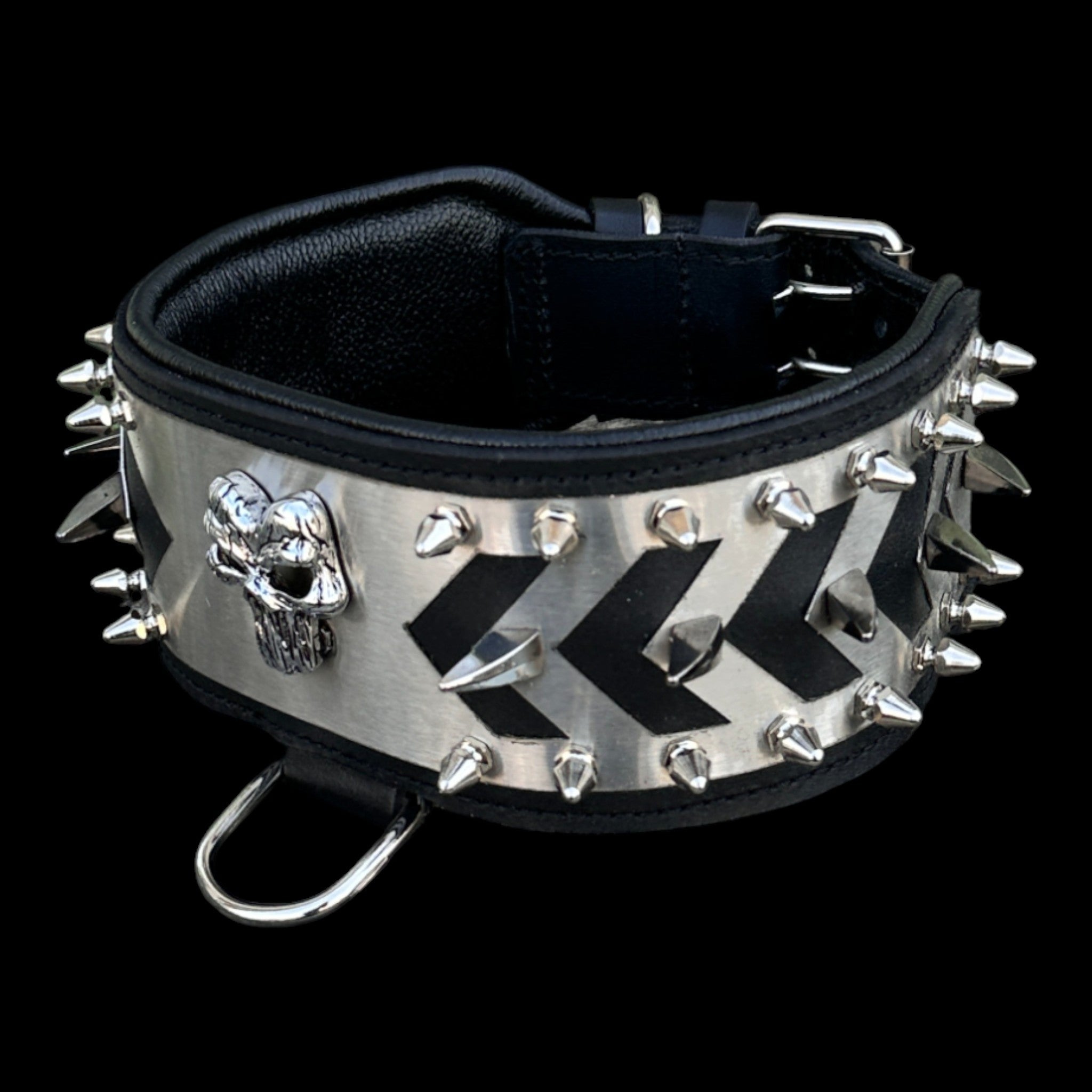 Punisher Warrior Steel Dog Collar