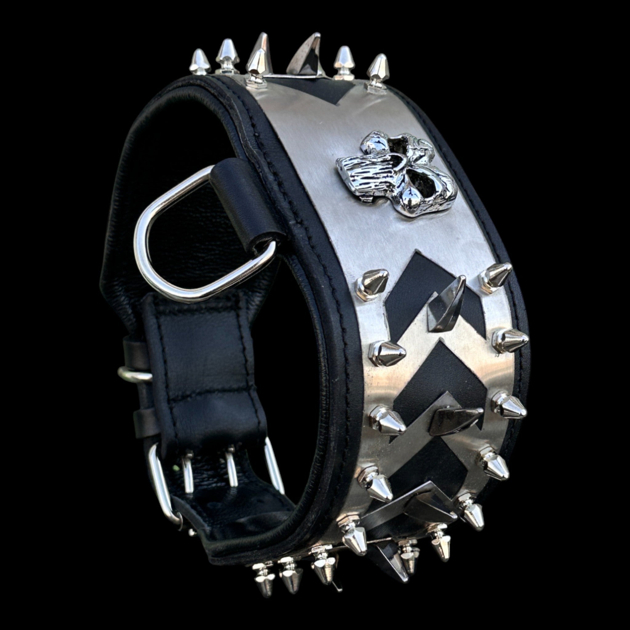 Punisher Warrior Steel Dog Collar