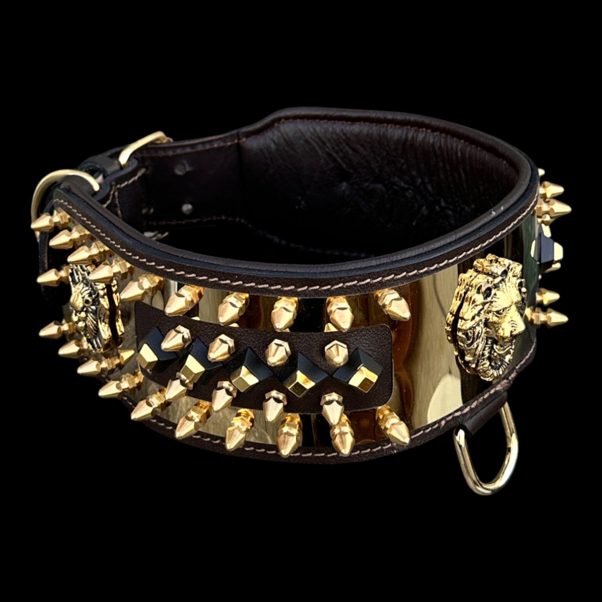 Golden Lion Armor Dog Collar