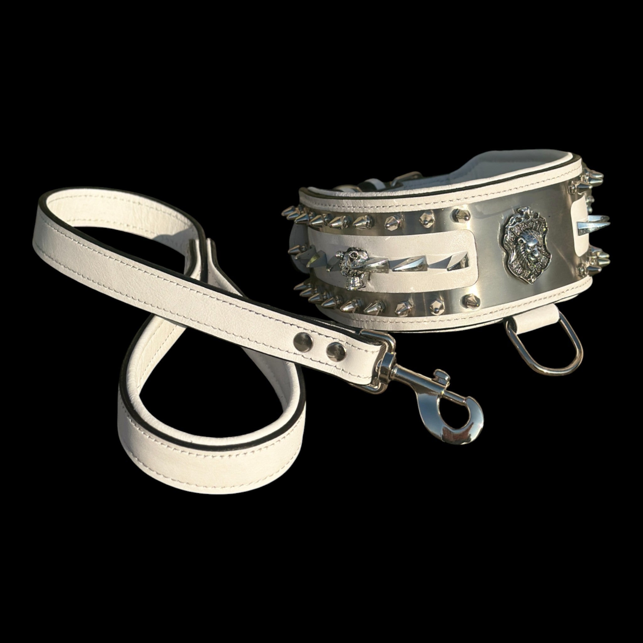 Elegant spiked collar for Rottweiler, K9, and Doberman