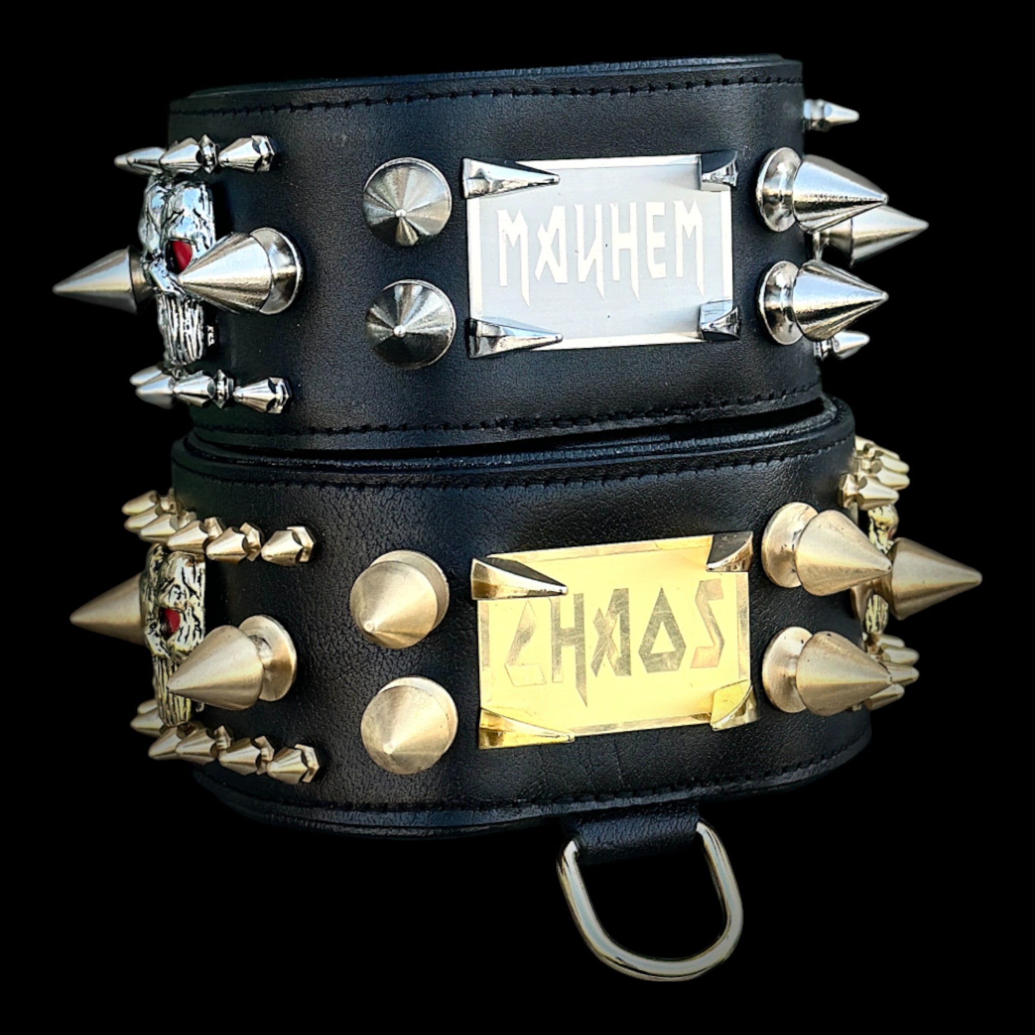 Handcrafted black collar symbolizing strength and loyalty