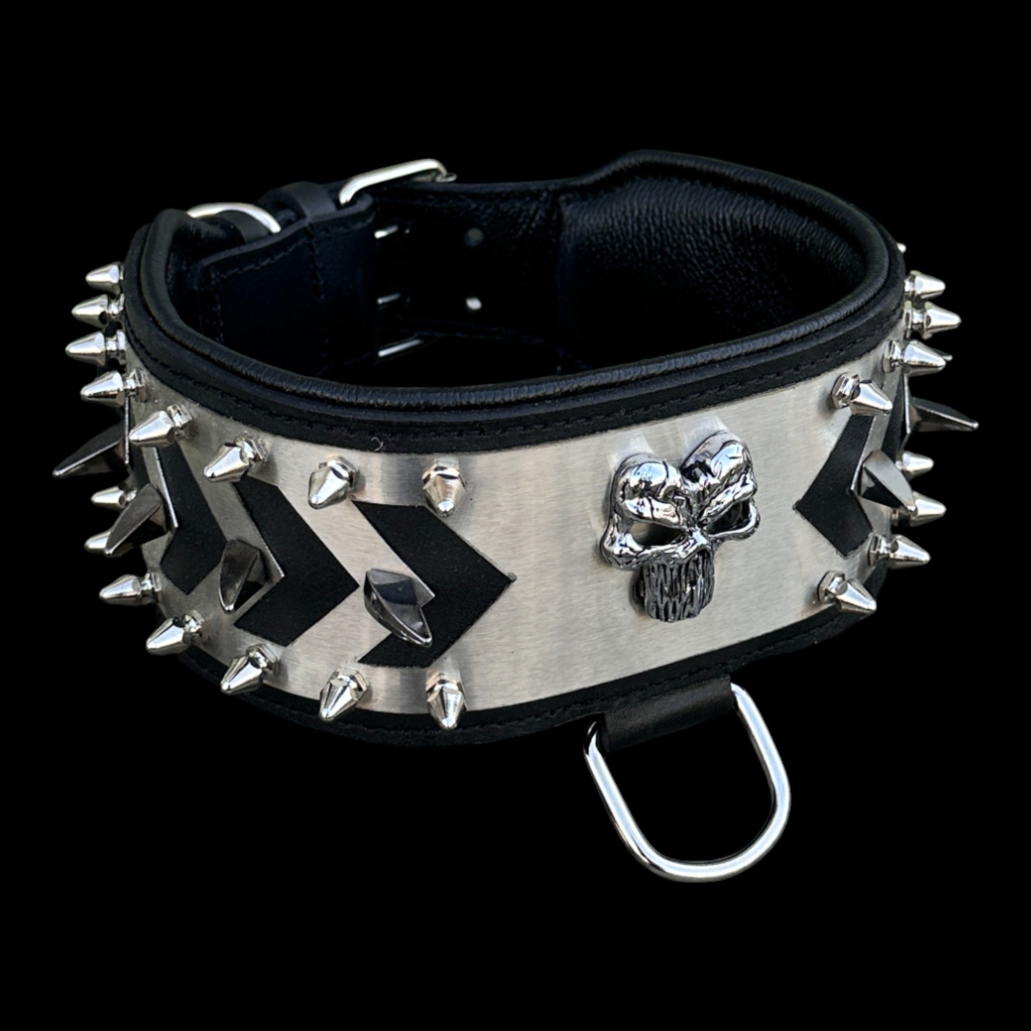 Punisher Warrior Steel Dog Collar
