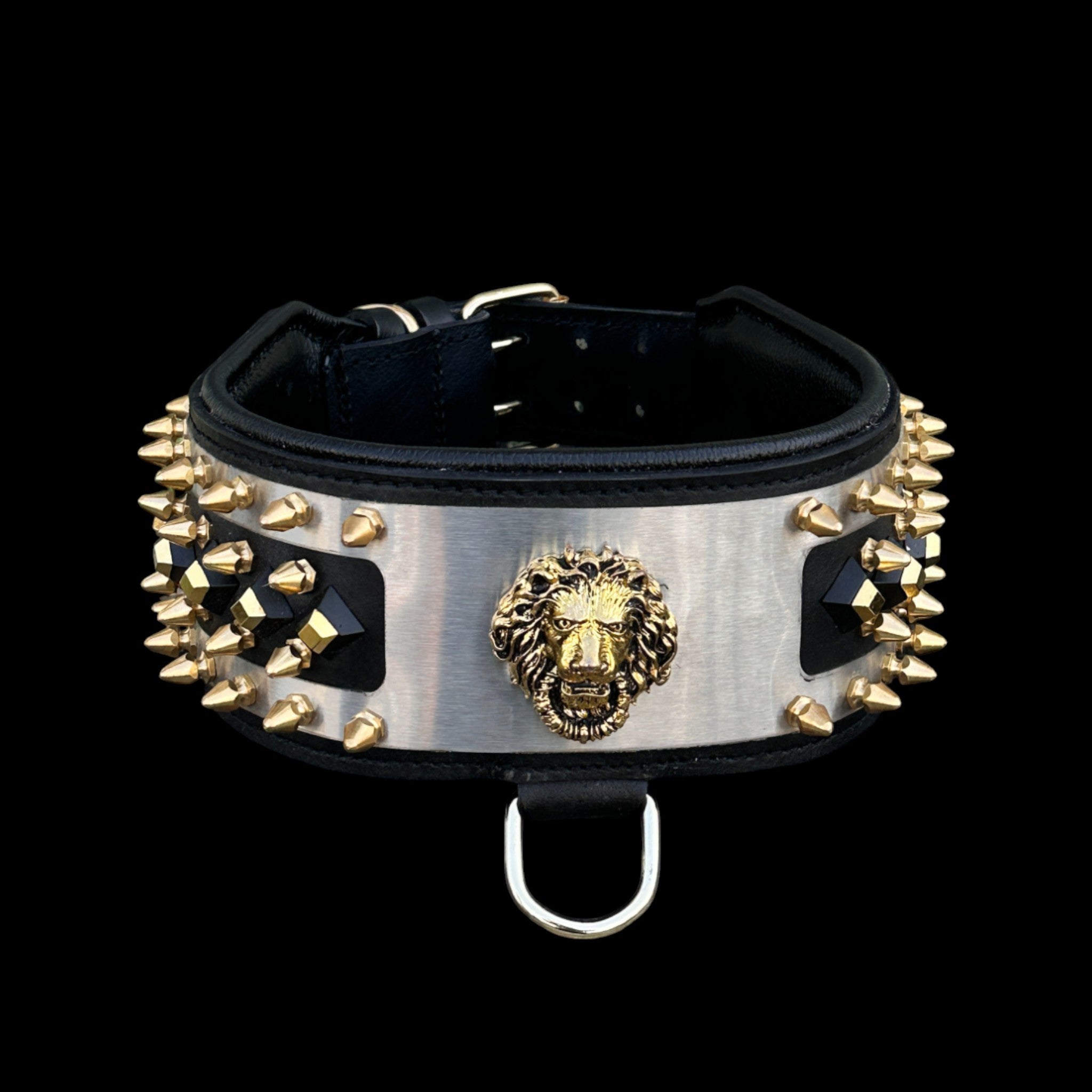 Heavy-duty armor-style collar for K9 and Malinois