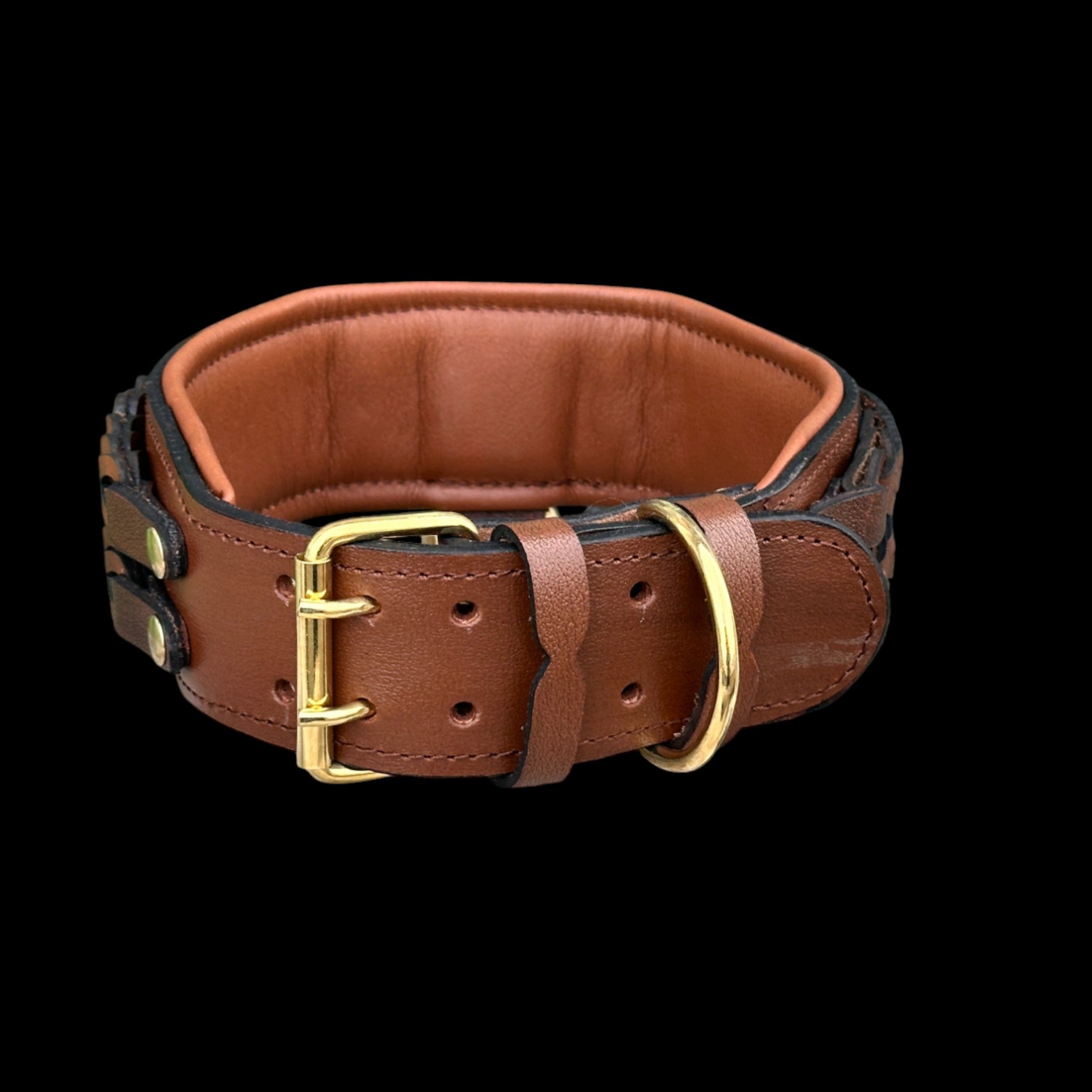 Handcrafted Leather Dog Collar & Leash Set – Personalized Name, Hand Braided Buffalo Leather for Cane Corso, Rottweiler, Doberman, Kangal, American Bully