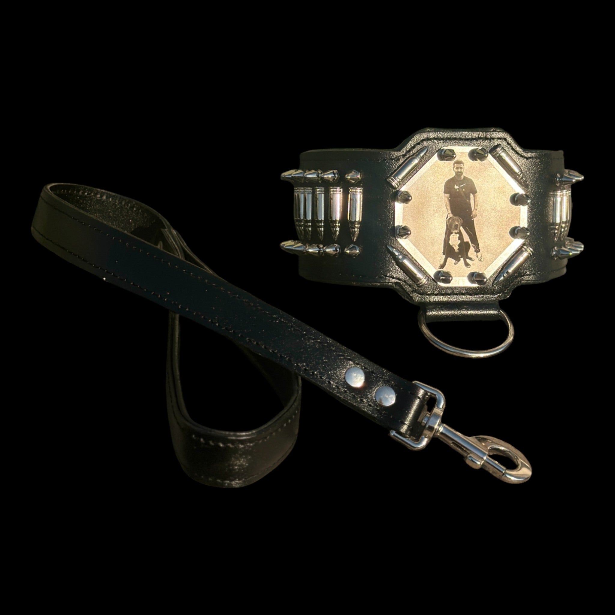 Luxury handmade dog collar symbolizing strength and style