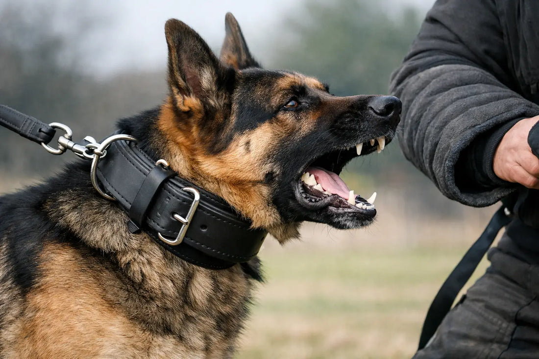 K9 Leather Agitation Collar Fit and Strength