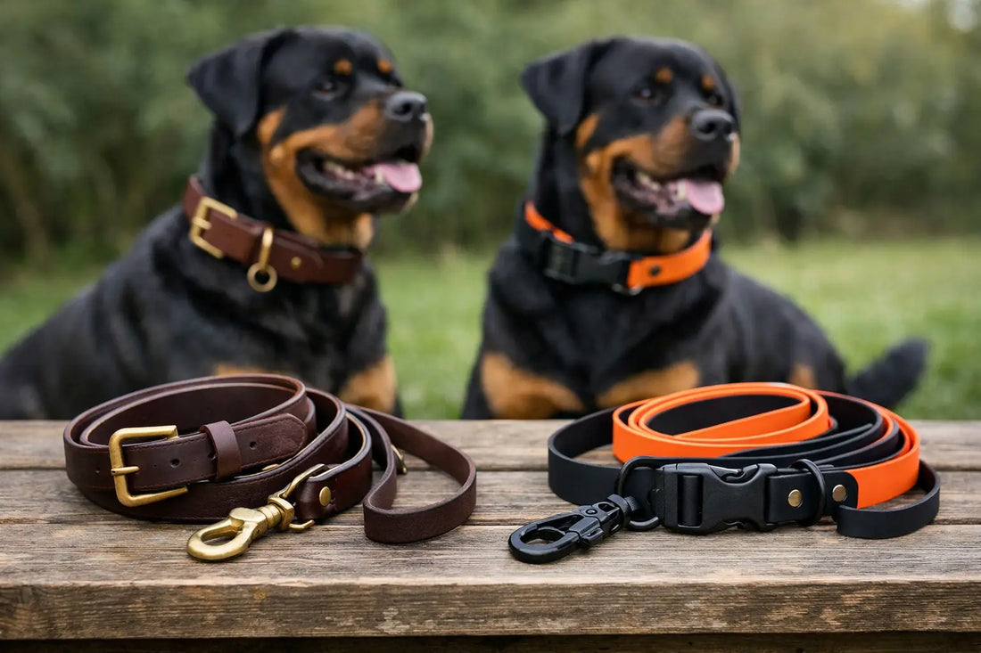 Leather Versus Biothane Dog Gear for Strong Dogs
