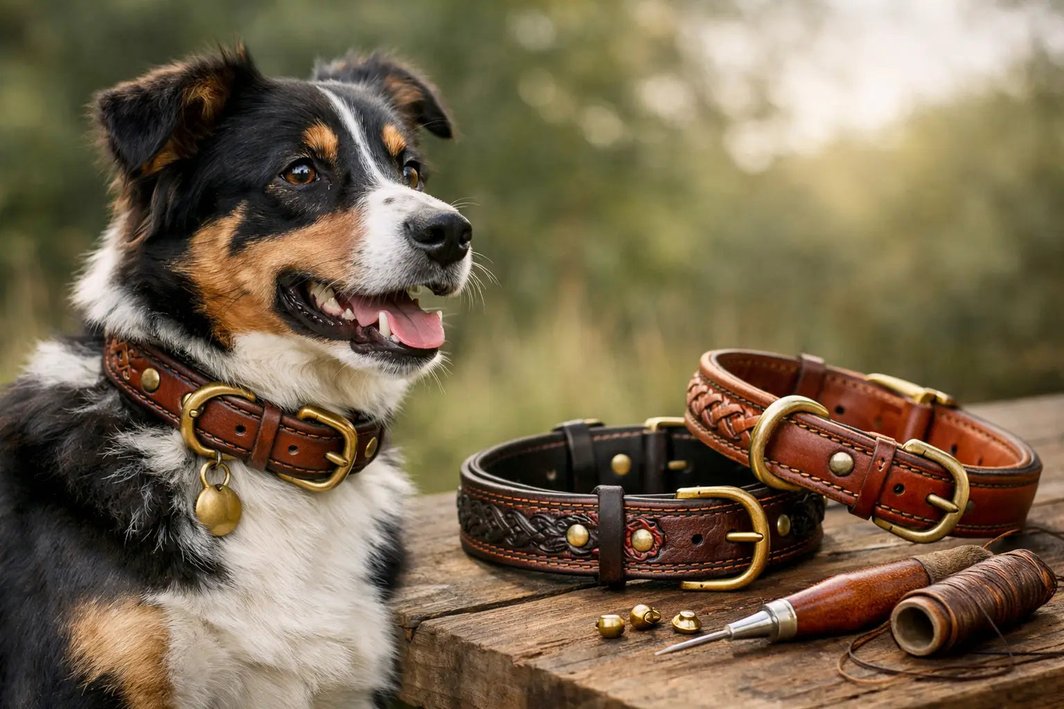 Why Custom Handmade Leather Dog Collars Win