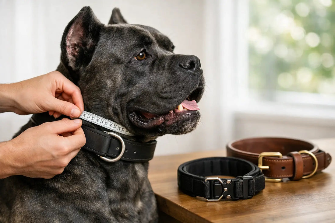 Cane Corso Collar Sizing Example for a Custom Fit