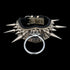 10 cm wide handmade steel spiked dog collar
