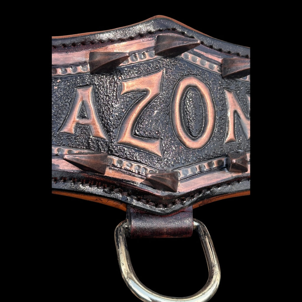 Handmade Copper Dog Collar & Harness Set