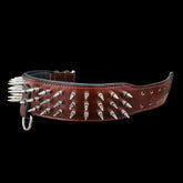 Handmade Spiked Dog Collar, Harness & Leash Set – Buffalo Leather for Large Breeds - A&C Dog Collars