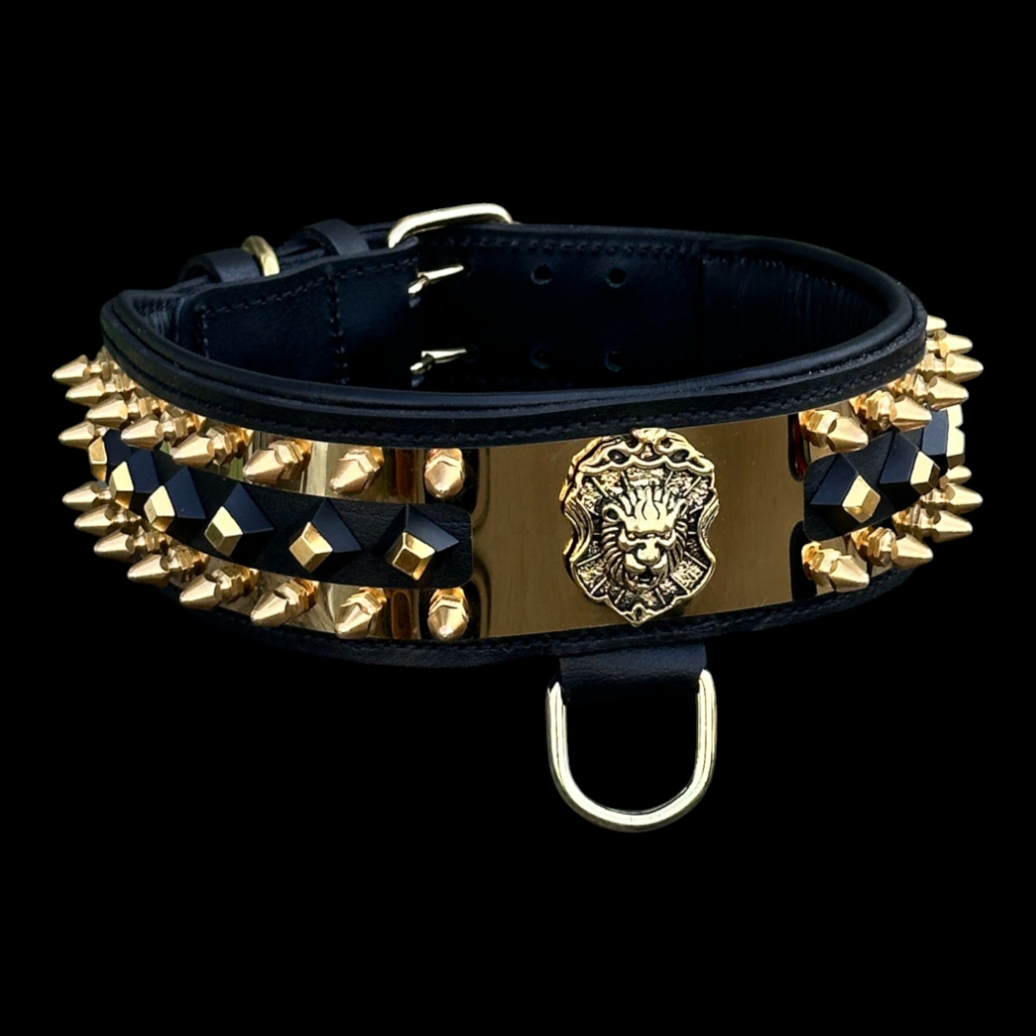 Luxury spiked dog collar for Cane Corso and Rottweiler breeds