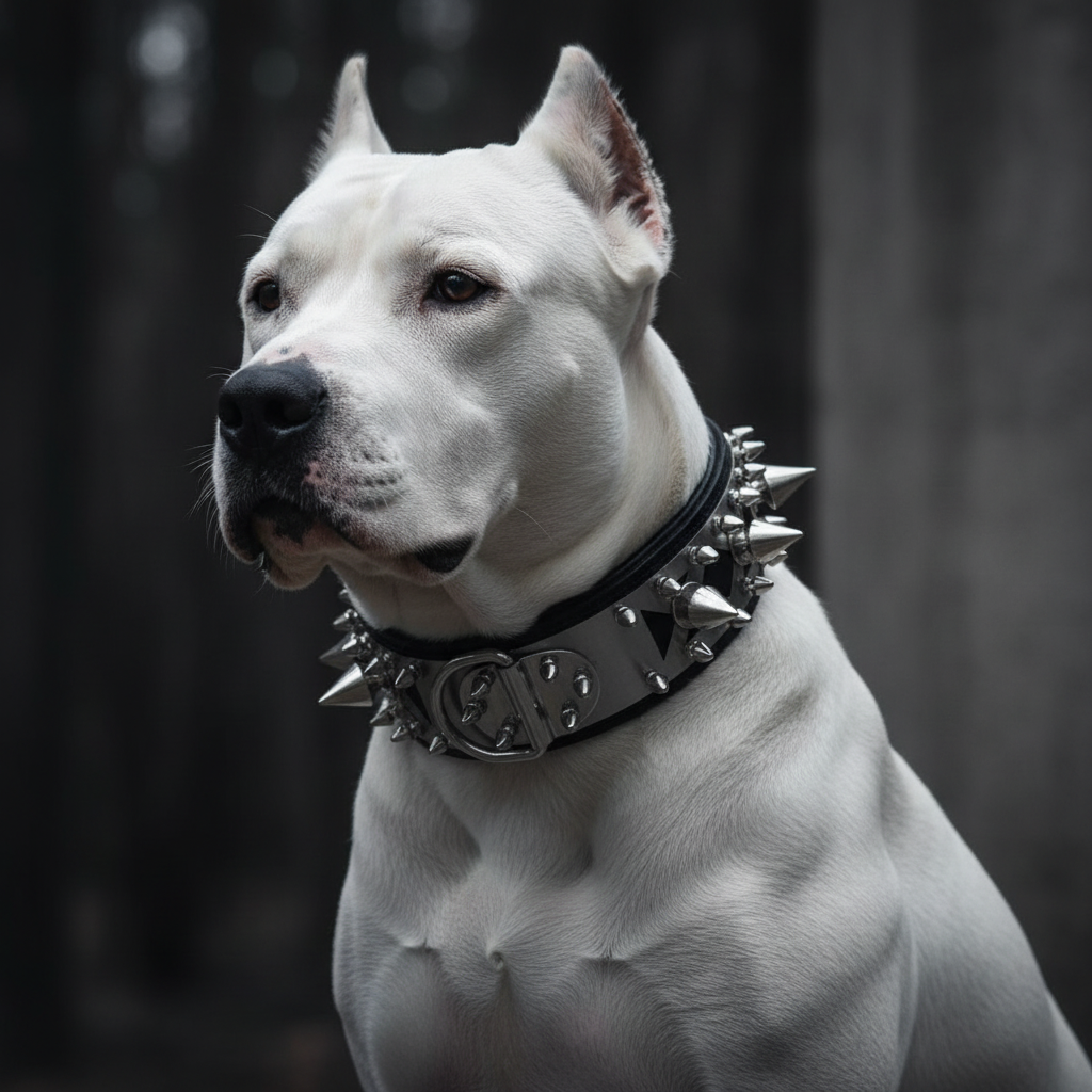 Dogo Arjantin - Siyah Spike Tasma