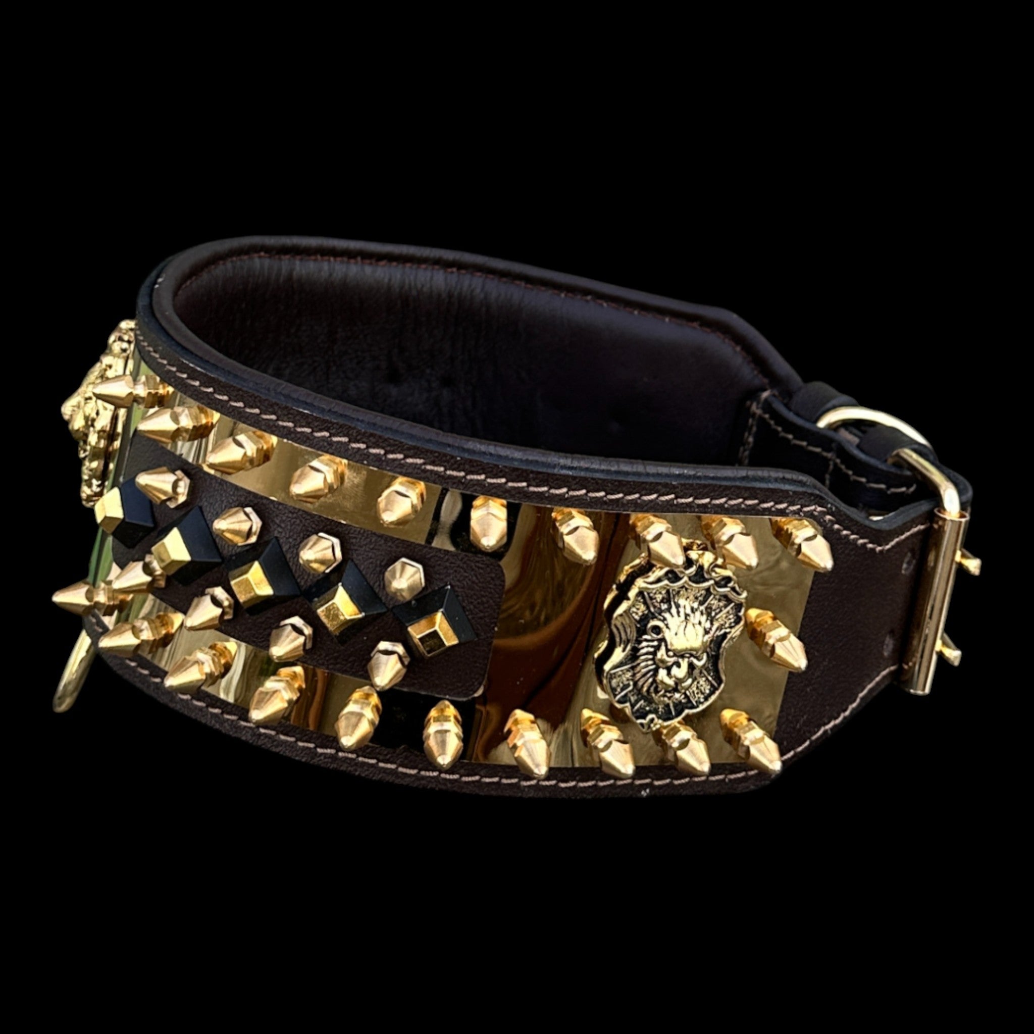 Golden Lion Armor Dog Collar