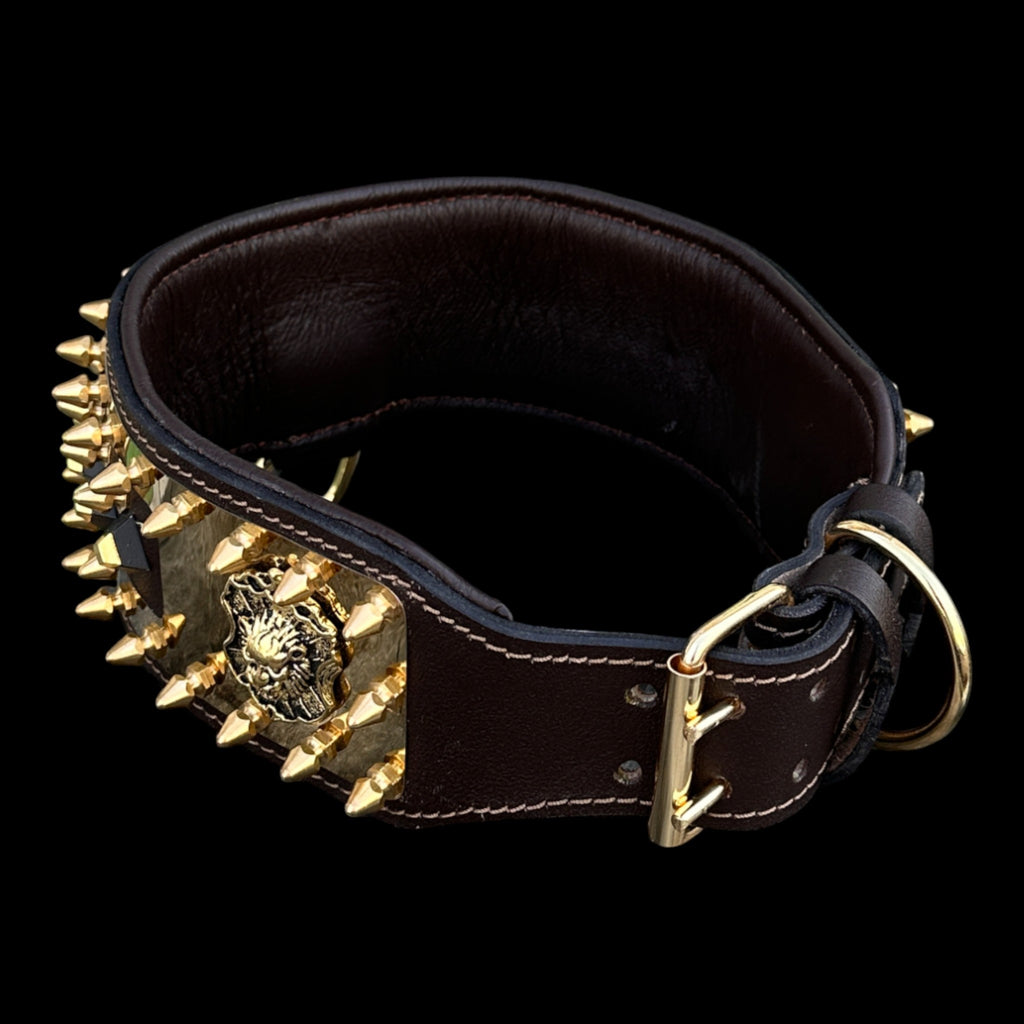 Golden Lion Armor Dog Collar