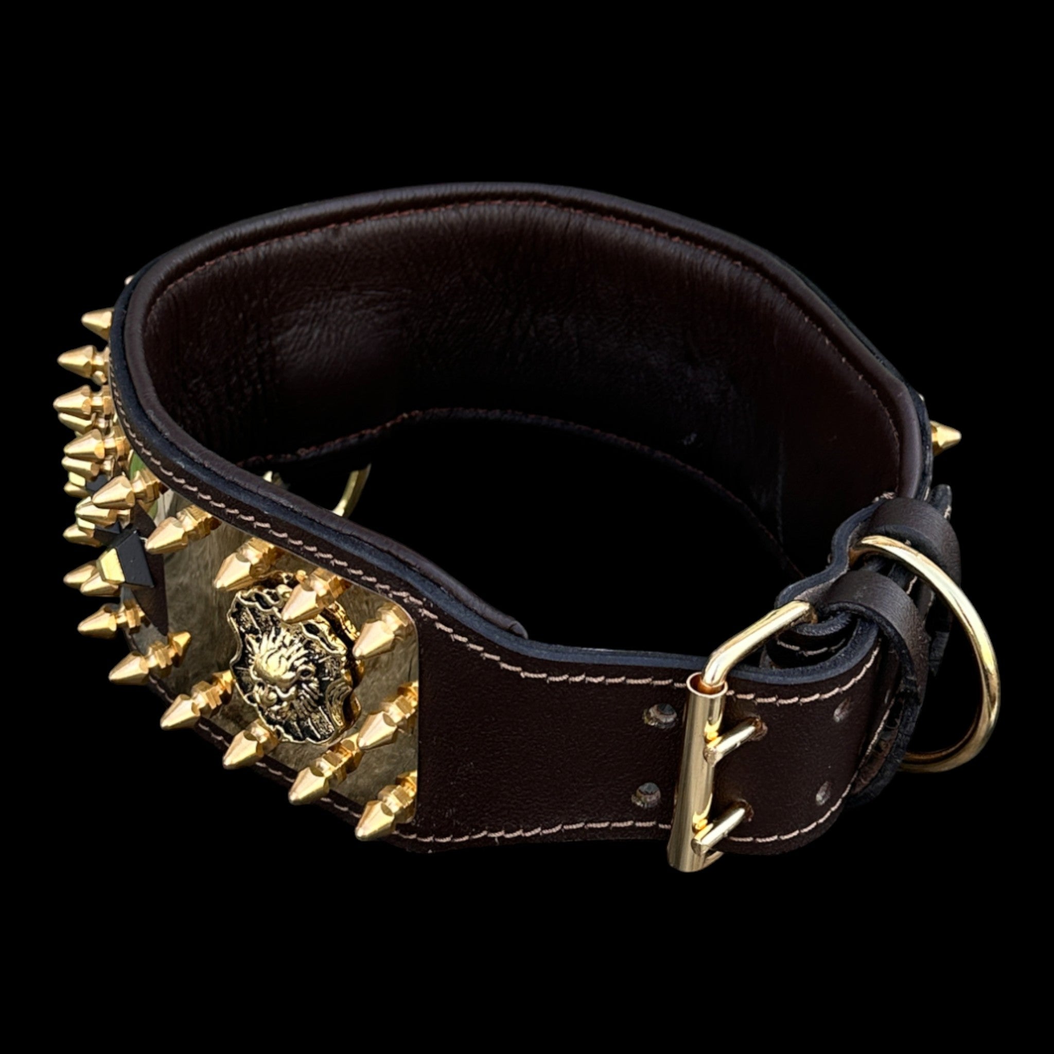 Golden Lion Armor Dog Collar
