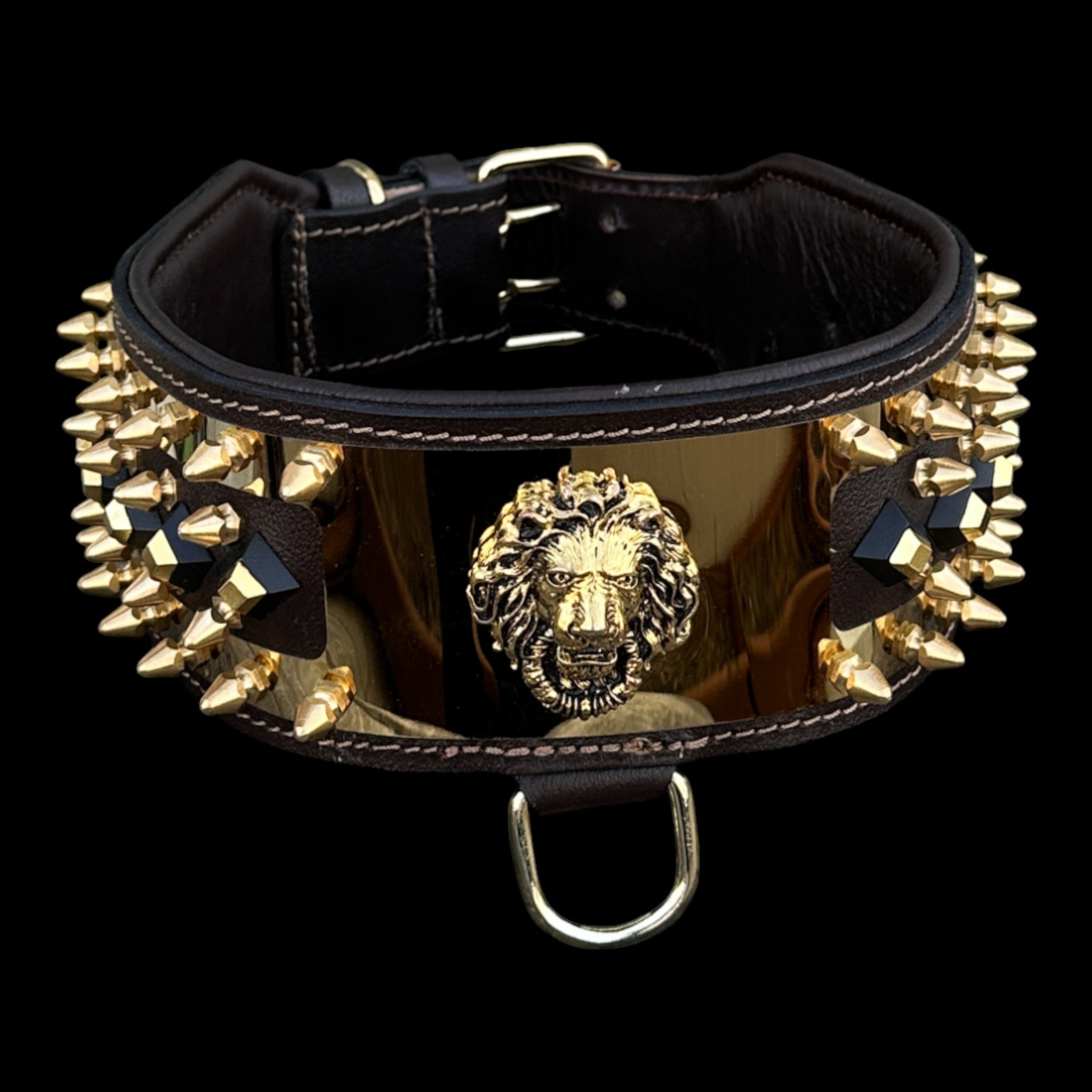 Golden Lion Armor Dog Collar