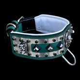 2.36 inch wide green dog collar UPS Express 2–3 day delivery