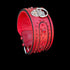 Handcrafted Red Leather Dog Collar – Wide & Thick Crystal Studded - A&C Dog Collars