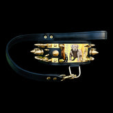 Luxury dog collar and leash handmade in Turkey