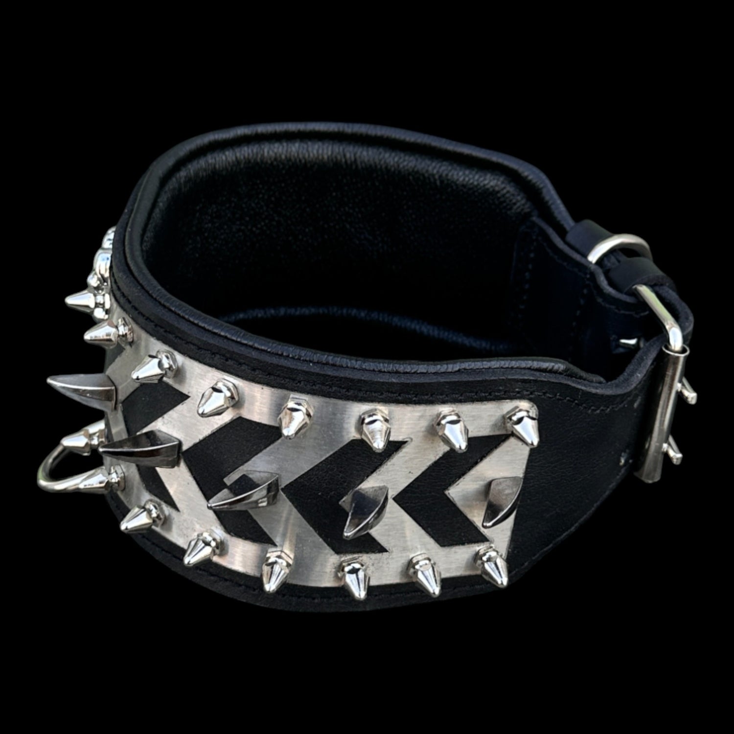 Punisher Warrior Steel Dog Collar - A&C Dog Collars