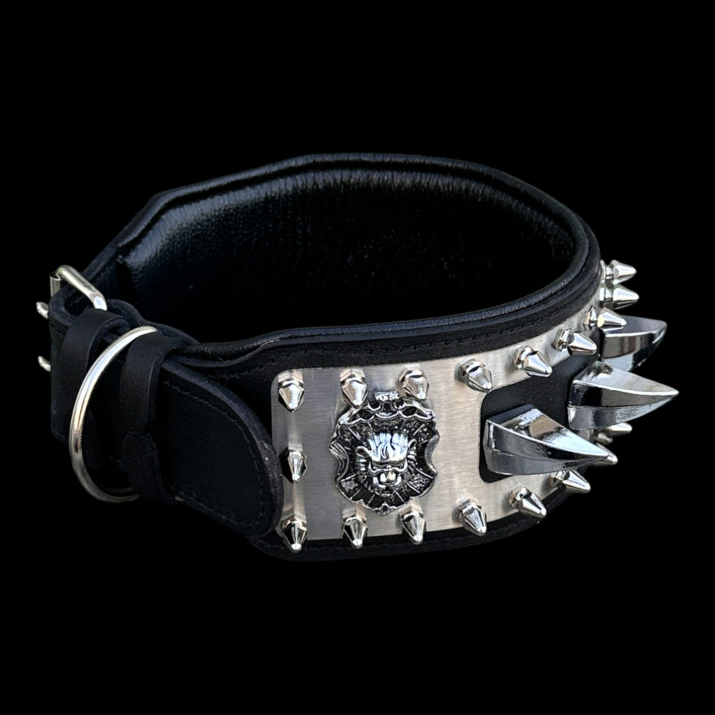 Premium metal-plated collar for Doberman and K9