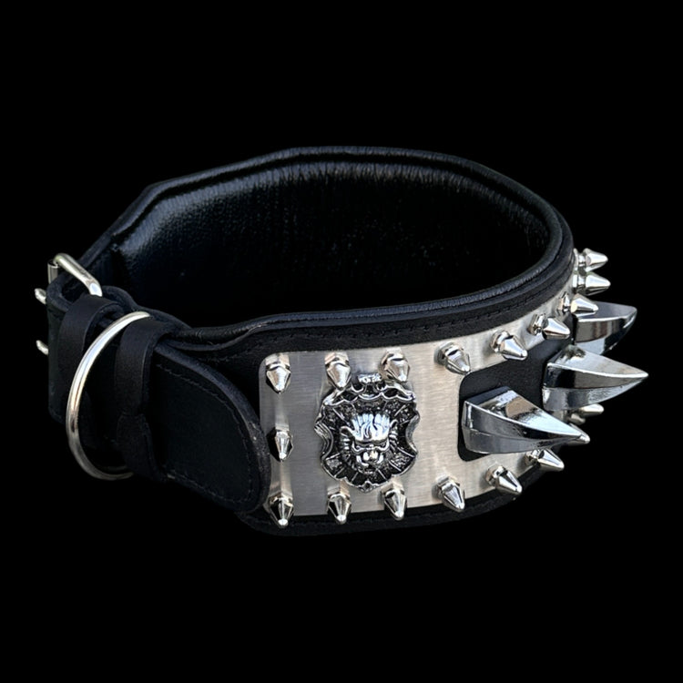 Premium metal-plated collar for Doberman and K9