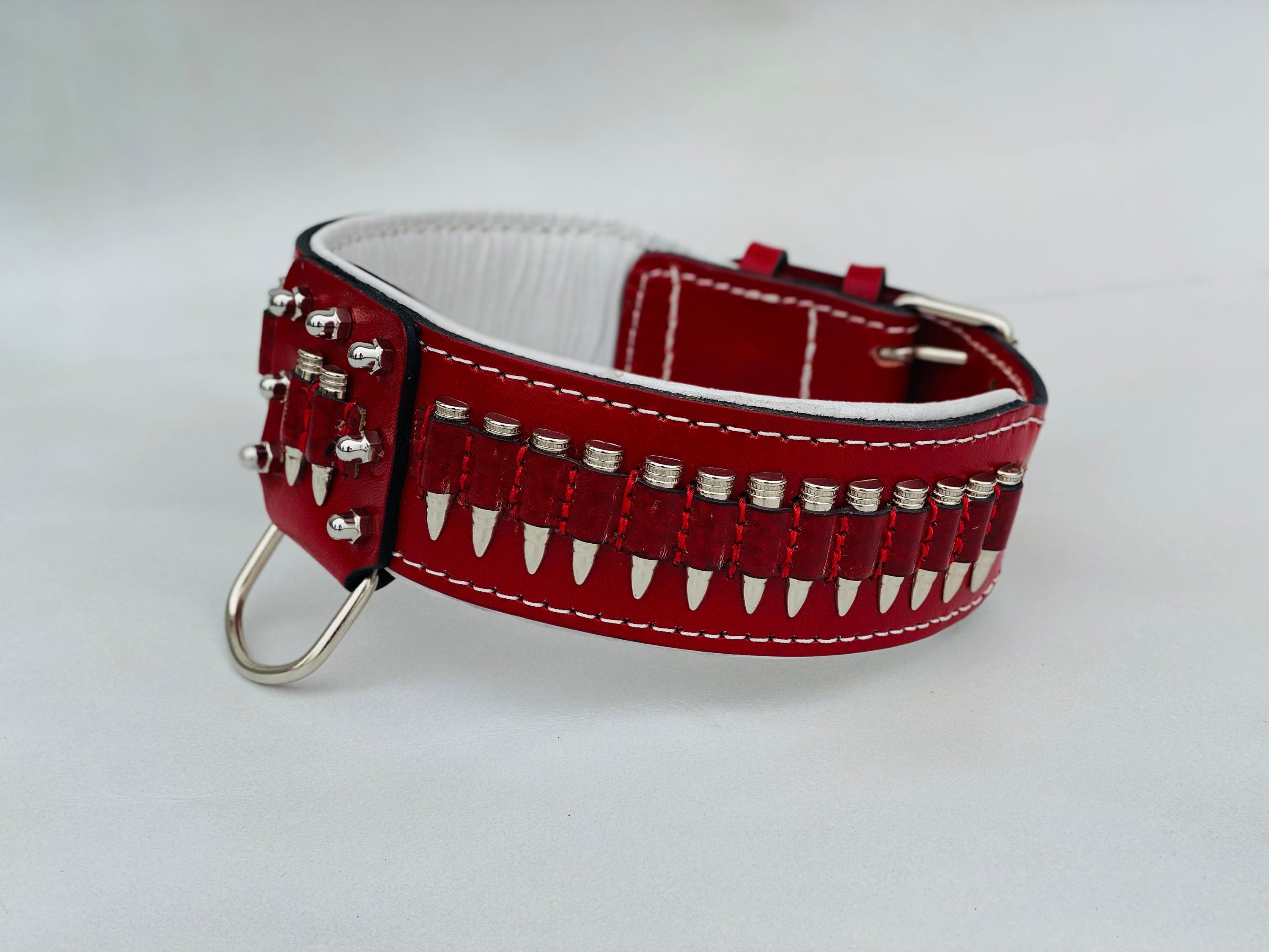 Bullet Dog Collars, Handmade Dog Collars, Custom Dog Collar, Personalized Collars,Engraved Dog Collar, Custom Dog Collar with Name Plate