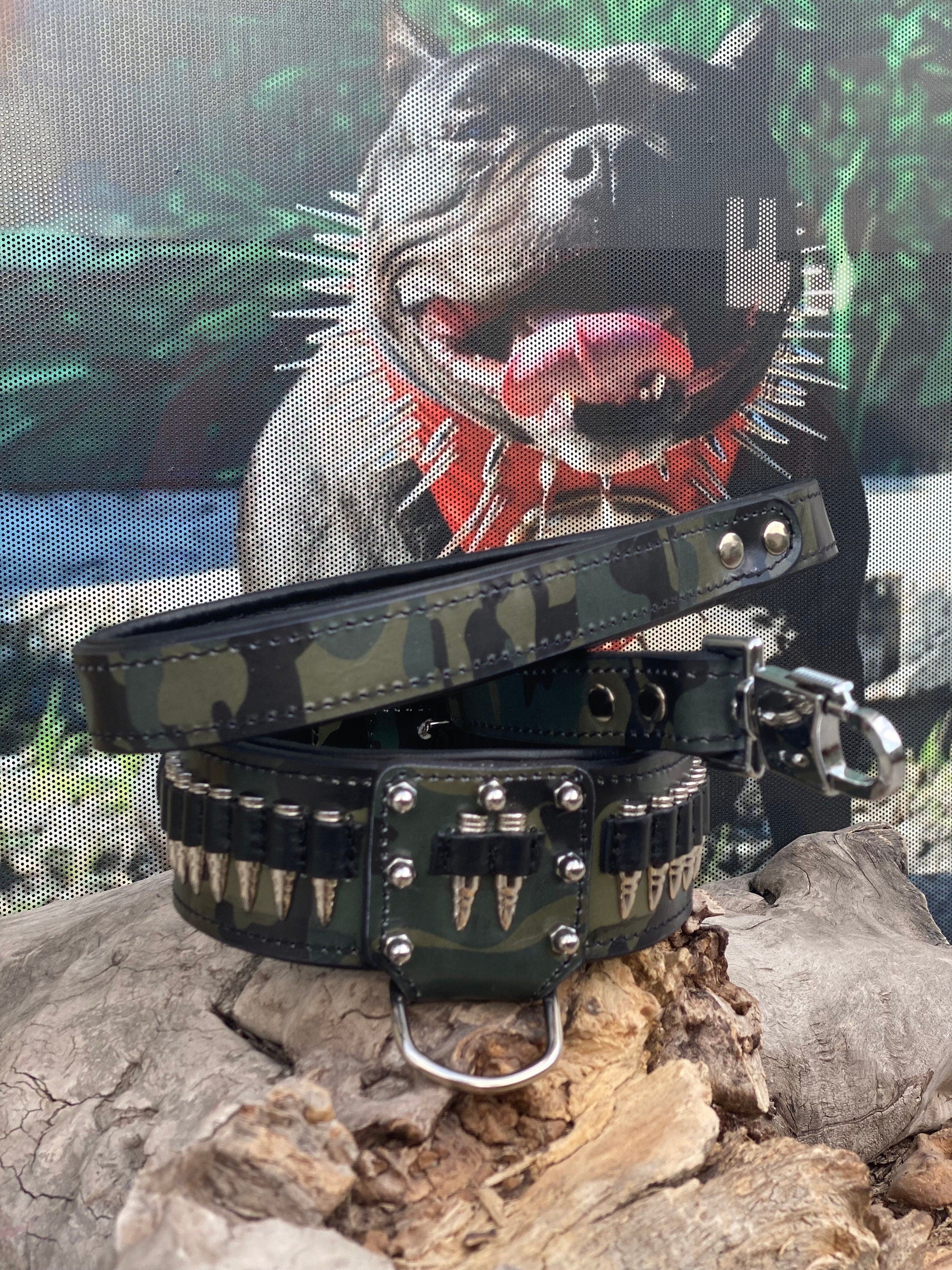 Bullet Collars | Pitbull Collars | Handmade Dog Collars | Custom Dog Collar | Dog Gift | Engraved Dog Collar | Custom Dog Collar with Name