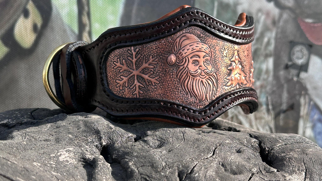 Christmas Copper Dog Collar – Handmade & Custom