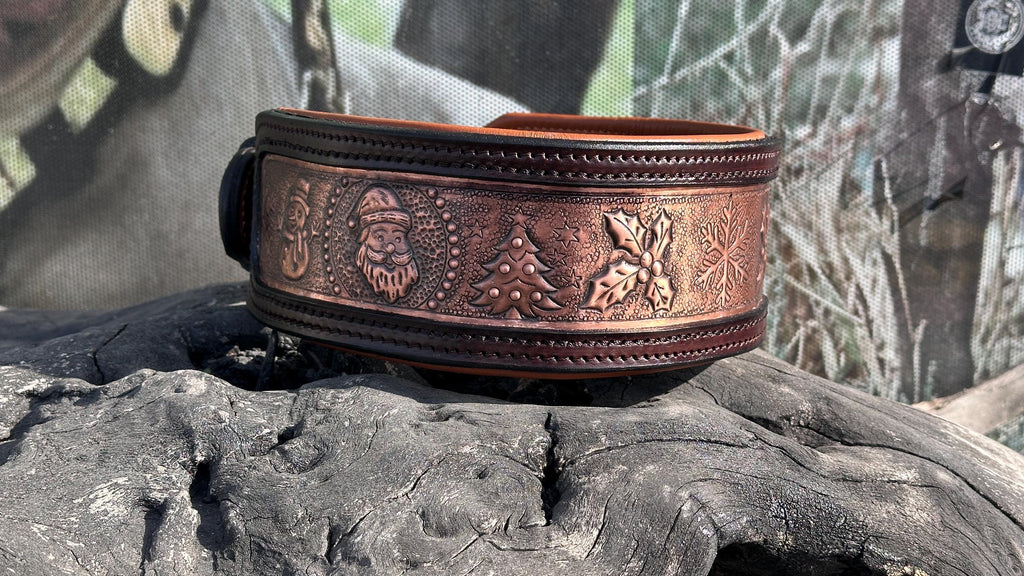 Christmas Edition Copper Leather Collar