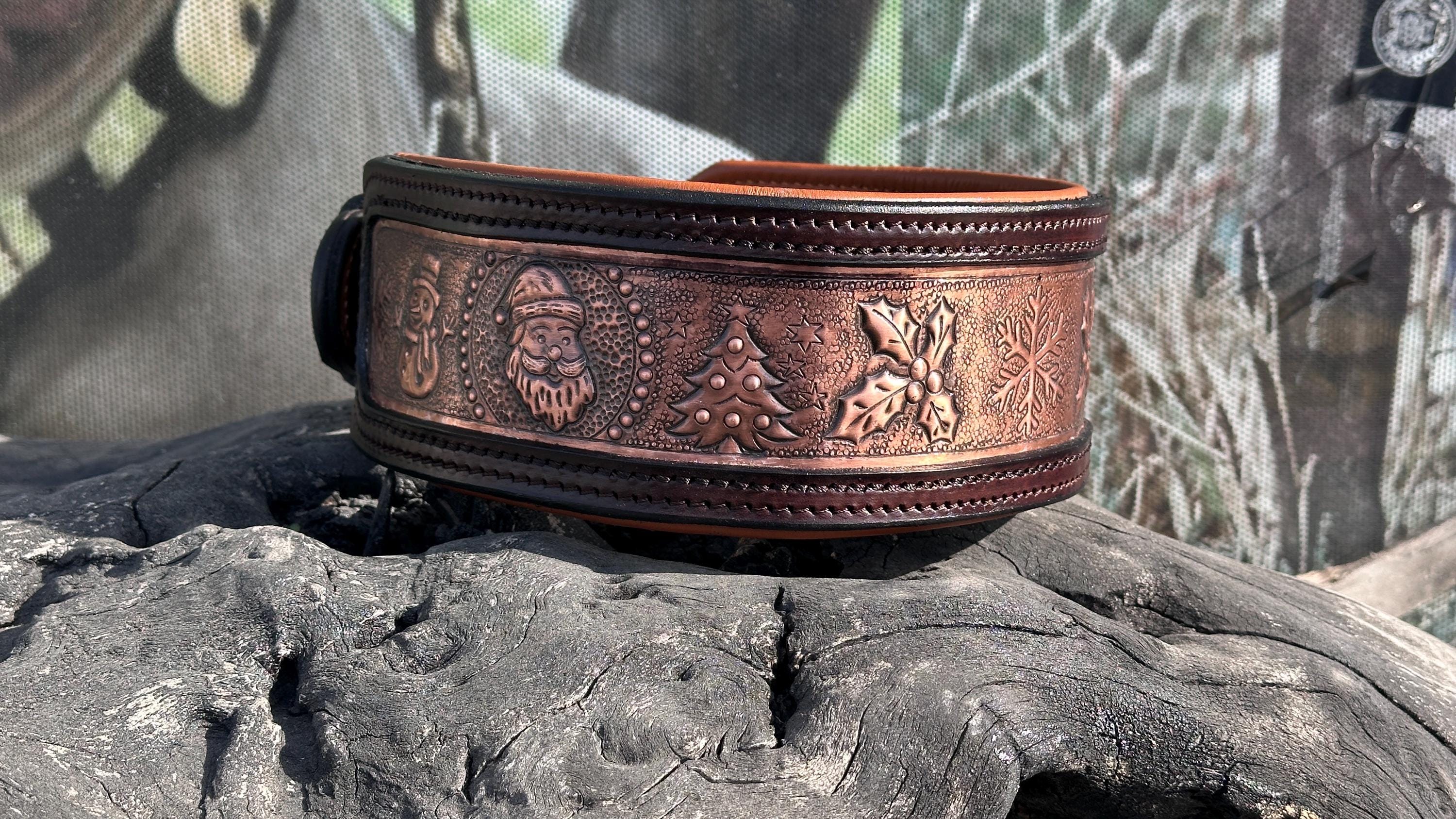 Christmas Edition Copper Leather Collar