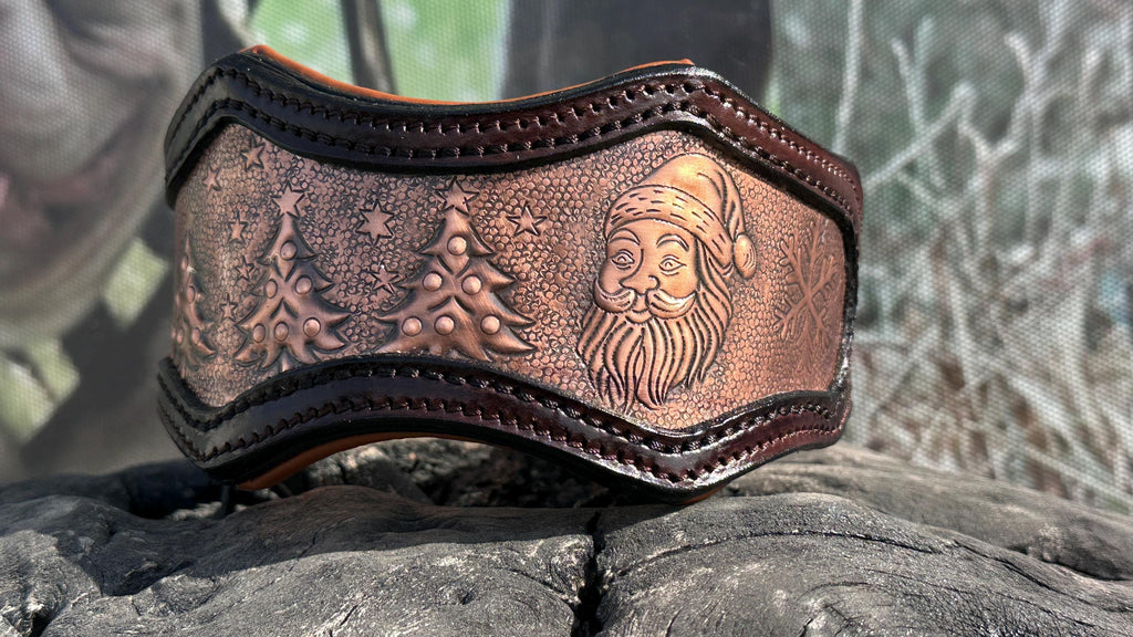 Christmas Copper Dog Collar – Handmade & Custom