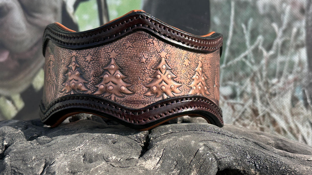 Christmas Copper Dog Collar – Handmade & Custom