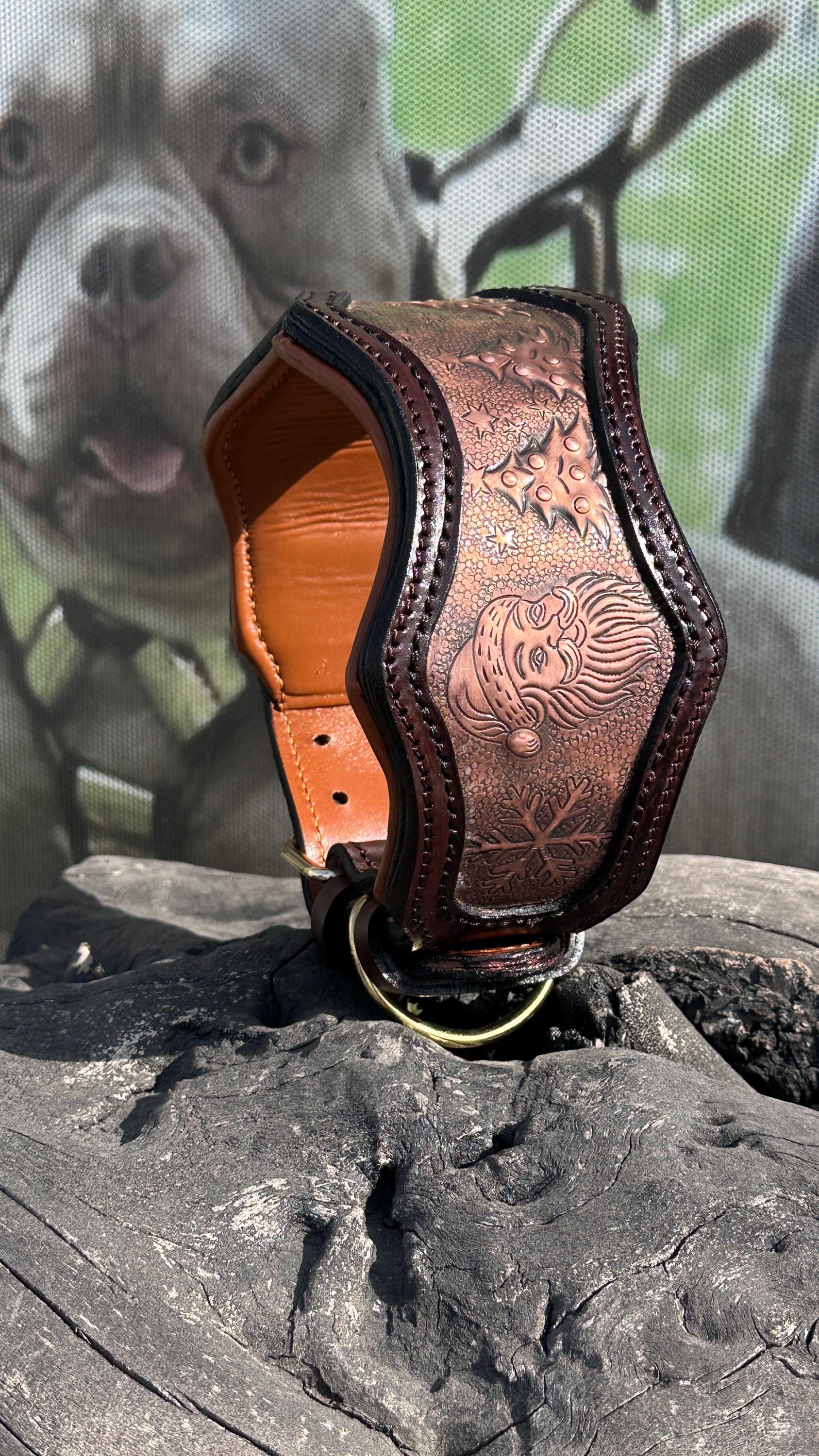 Christmas Copper Dog Collar – Handmade & Custom