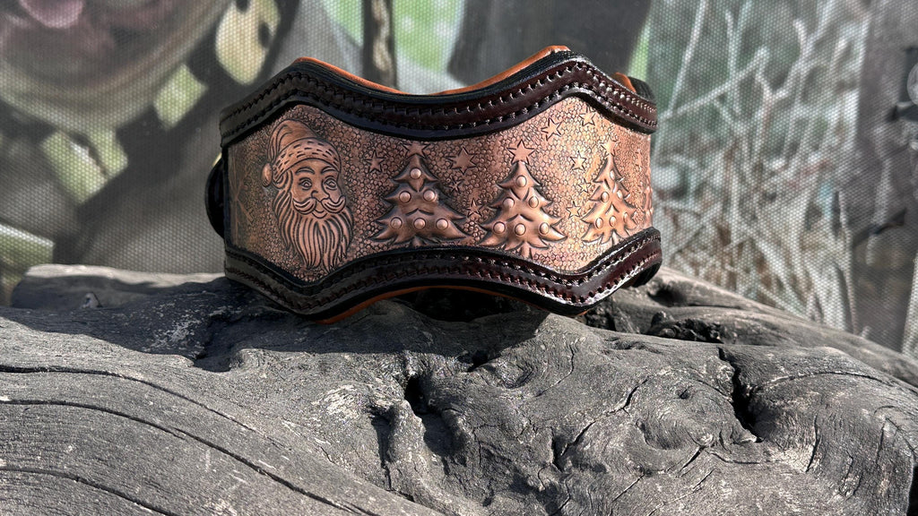 Christmas Copper Dog Collar – Handmade & Custom
