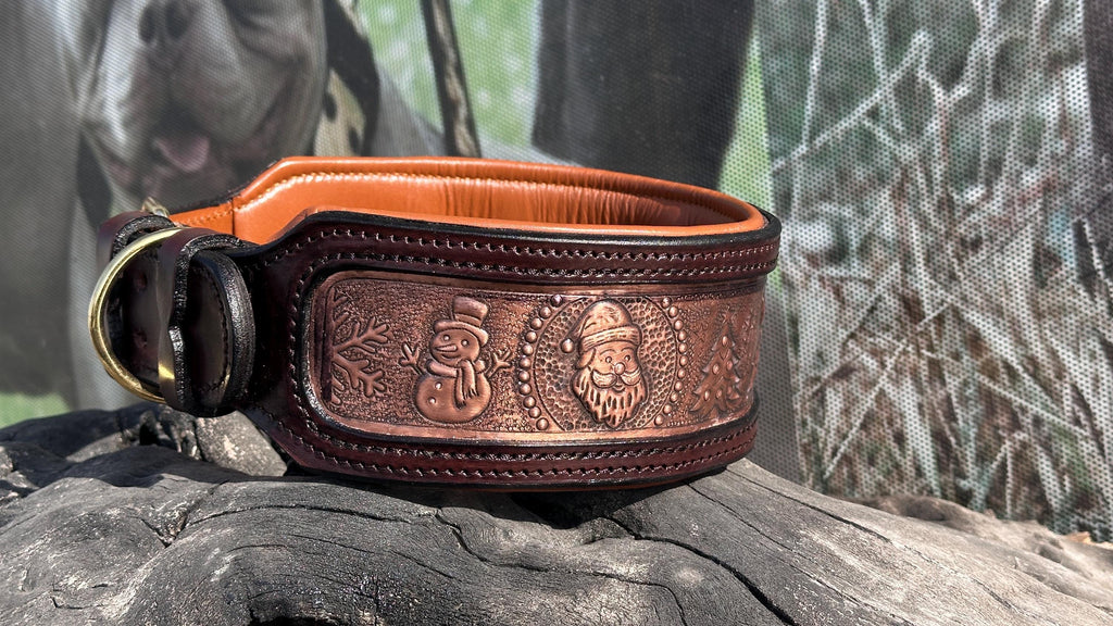 Christmas Edition Copper Leather Collar