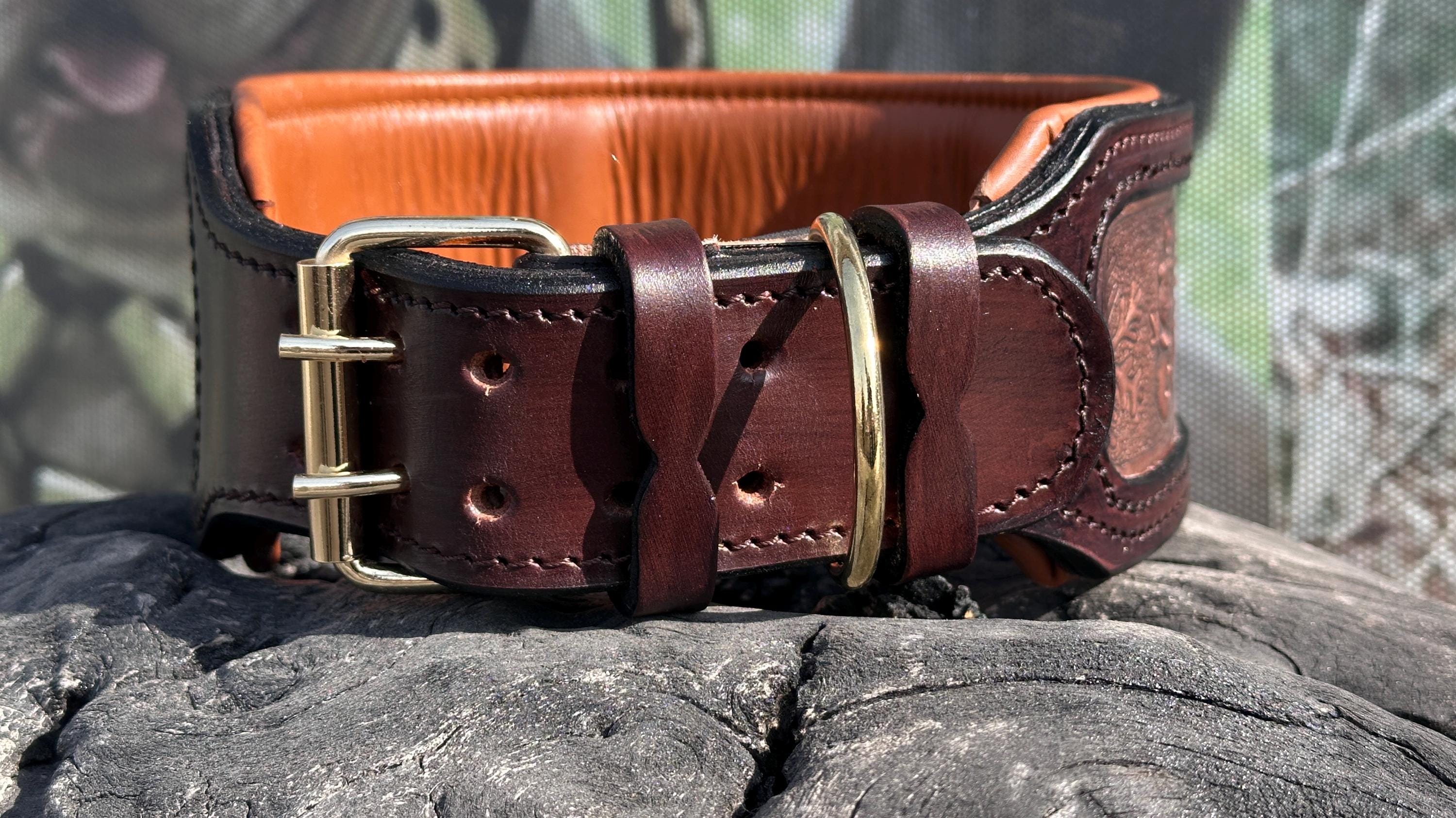 Christmas Edition Copper Leather Collar