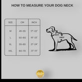 Handmade Wide Buffalo Leather Dog Collar: Gold Lion, Chain Detail - A&C Dog Collars