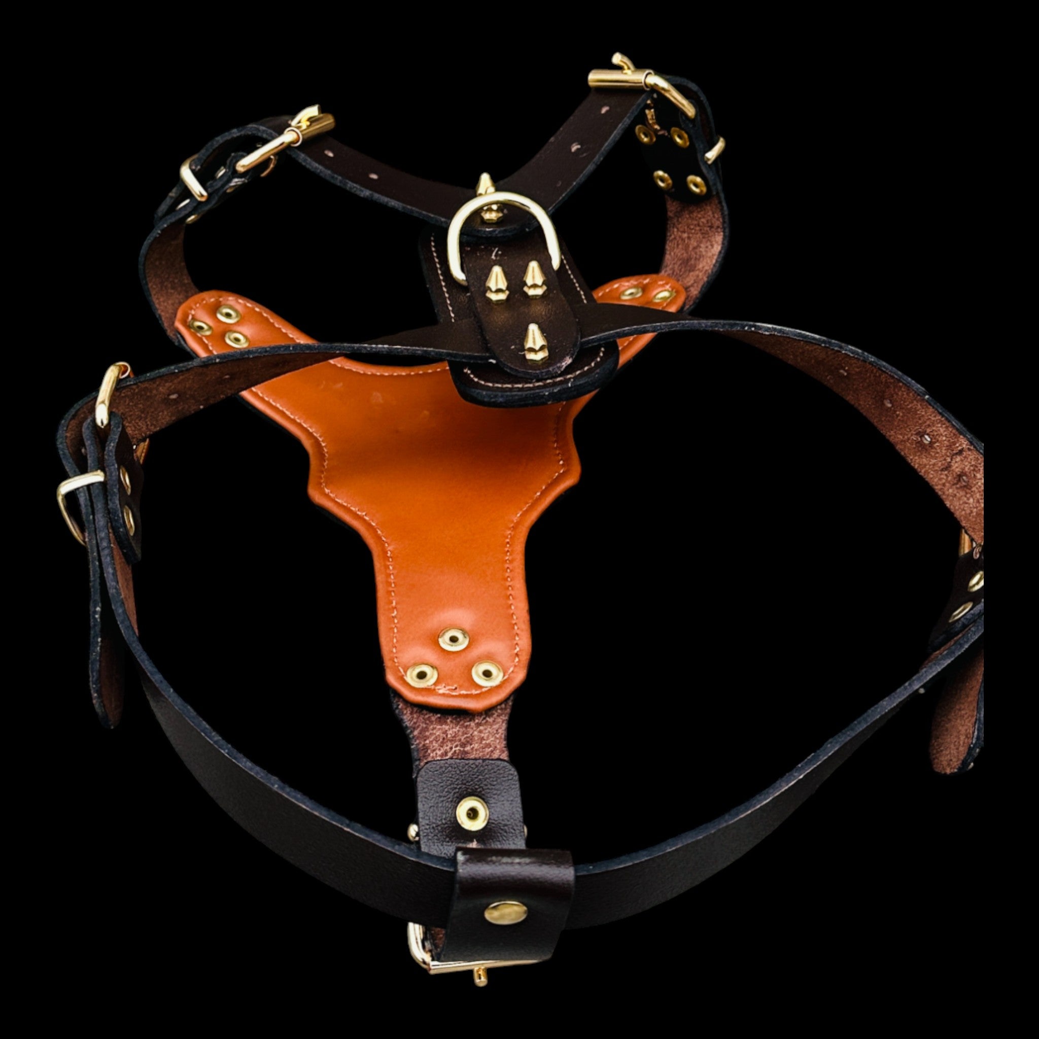 Premium handmade harness for large working breeds