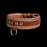Handcrafted Buffalo Leather Dog Collar – Personalized Name Engraved, Strong & Stylish Collar for Cane Corso, Rottweiler, Doberman, Kangal, American Bully - A&C Dog Collars