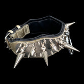 Doberman luxury steel D ring dog collar
