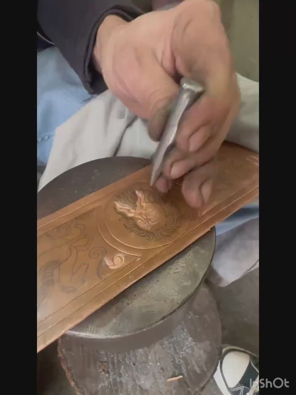 Christmas Edition Copper Leather Collar