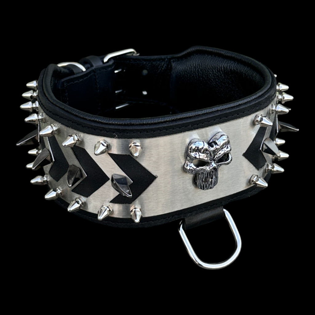 Punisher Warrior Steel Dog Collar