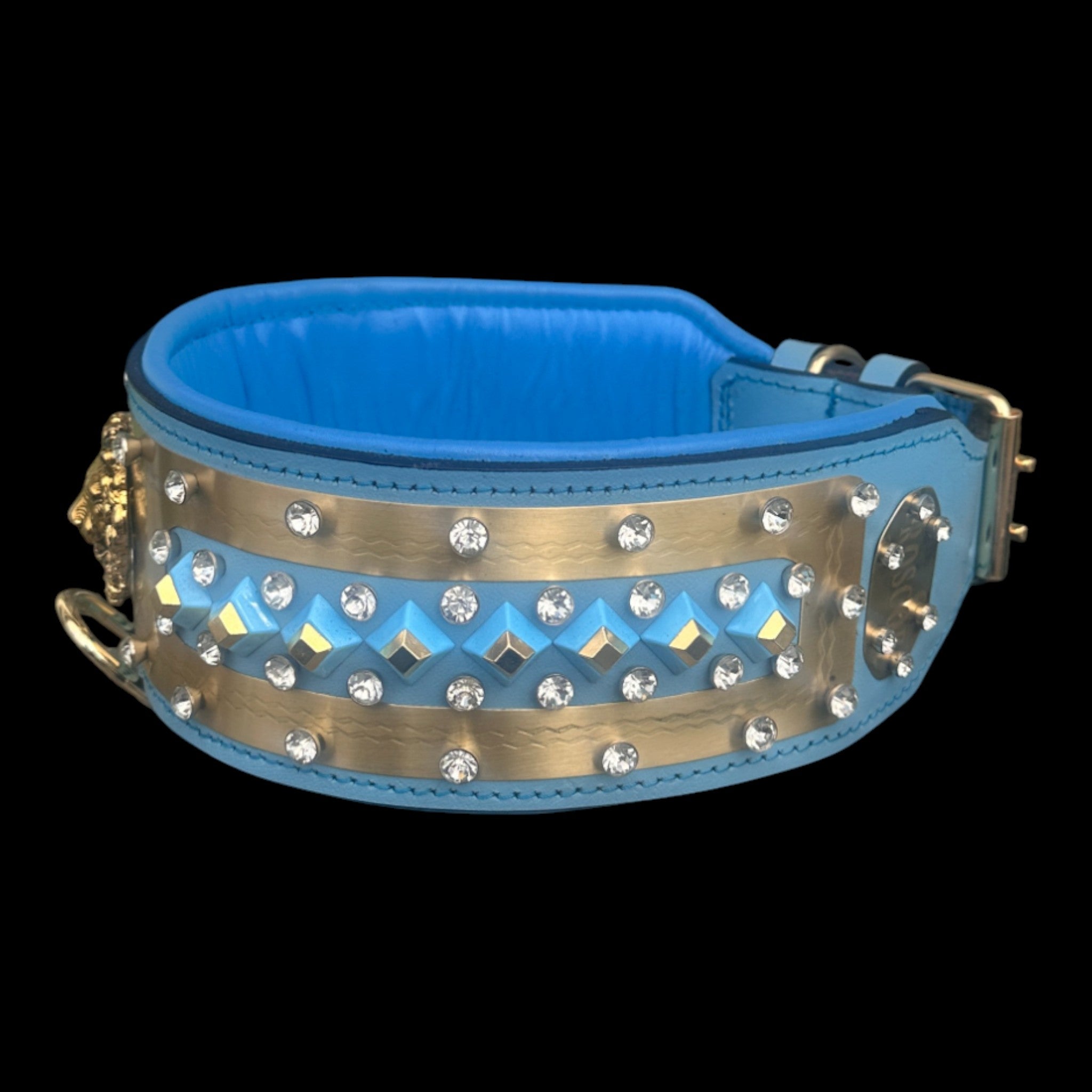 Durable, elegant, and comfortable handmade dog collar.
